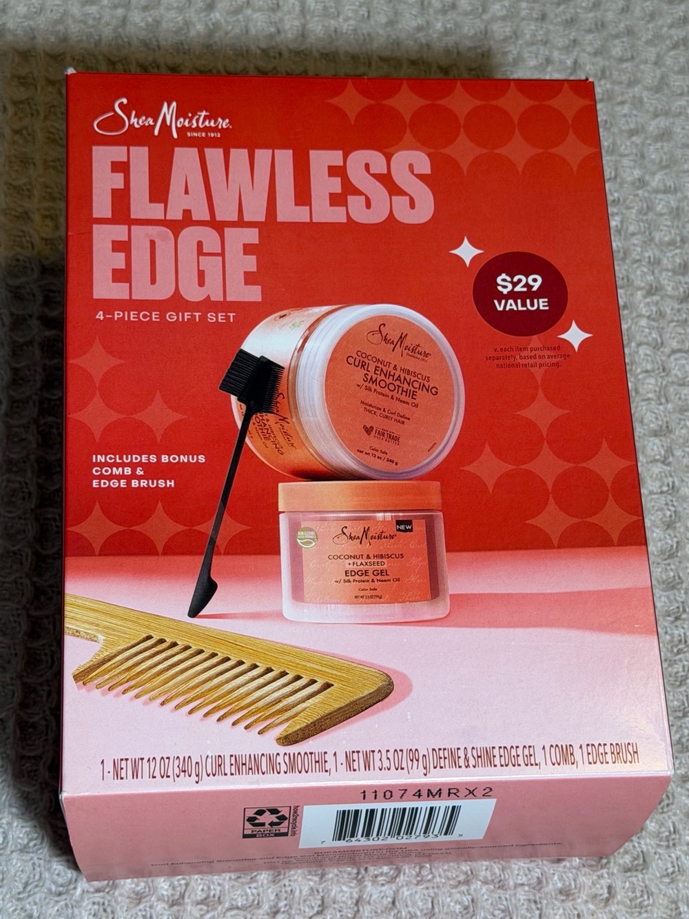 Shea Moisture Flawless Edge 4-Piece Gift Set - Red